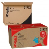 WypAll General Clean L10 Light Cleaning Towels Pop Up Box - 110 Sheets per Box, 18 Boxes per Case